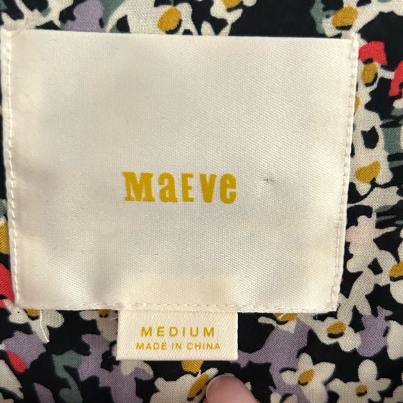 ANTHROPOLOGIE Maeve Matilda Floral Button Down Blouse Tunic Top Size M - Picture 10 of 12